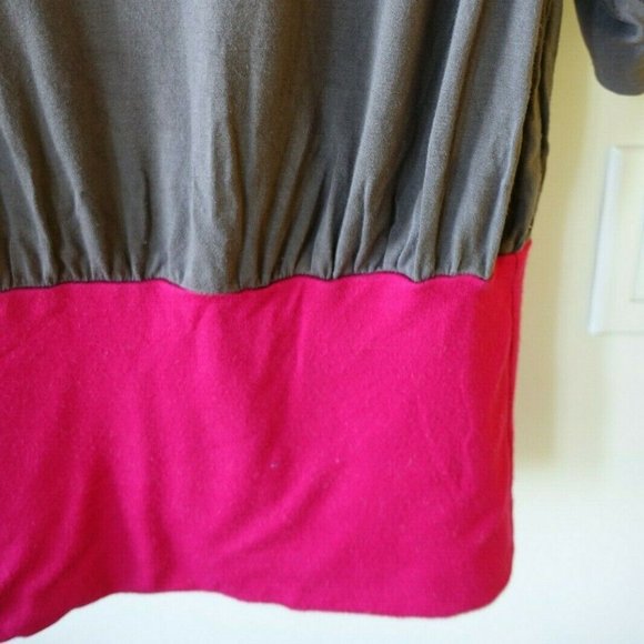 banded waist tunic top knit batwing Ella Moss - Picture 2 of 9